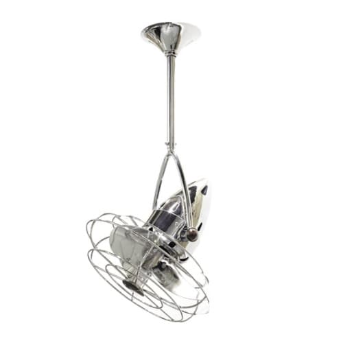 Matthews Fan 13-in 48W Jarold Direcional Ceiling Fan, AC, 3-Speed, 3-Metal Blades, Polished Chrome