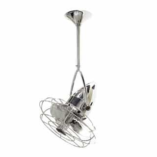 Matthews Fan 13-in 48W Jarold Direcional Ceiling Fan, AC, 3-Speed, 3-Metal Blade, Damp, Chrome
