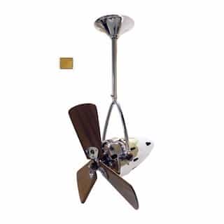 16-in 46W Jarold Direcional Ceiling Fan, AC, 3-Speed, 3-Wood Blades, Gold