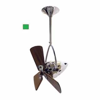 16-in 46W Jarold Direcional Ceiling Fan, AC, 3-Speed, 3-Wood Blades, Green