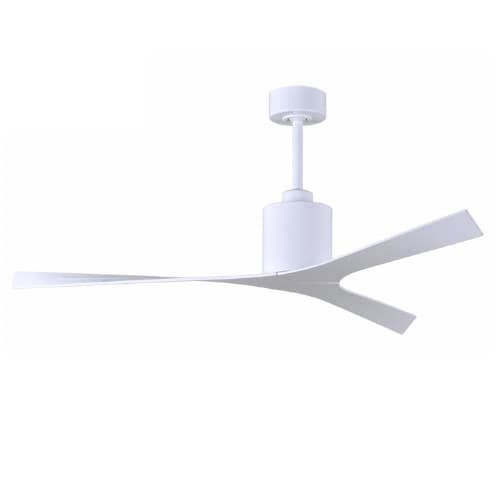 56-in 29W Molly Ceiling Fan, DC, 6-Speed, 3-Gloss White Blades, Gloss White