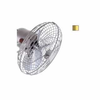 13-in Fan Blade Set w/Safety Cage, 3-Metal Blades, Brushed Brass (Motor Not Included)