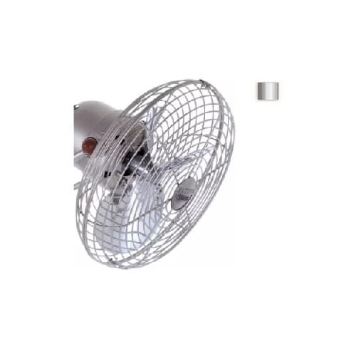 Matthews Fan 13-in Fan Blade Set w/Safety Cage, 3-Metal Blades, Polished Chrome (Motor Not Included)