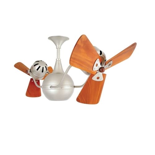 44-in 87W Vent-Bettina Ceiling Fan, AC, 3-Speed, 6-Wood Blades, Brushed Nickel