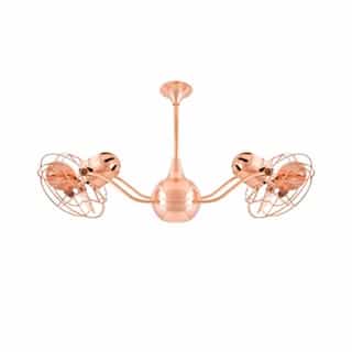 42-in 89W Vent-Bettina Ceiling Fan, AC, 3-Speed, 6-Metal Blades, Brushed Copper