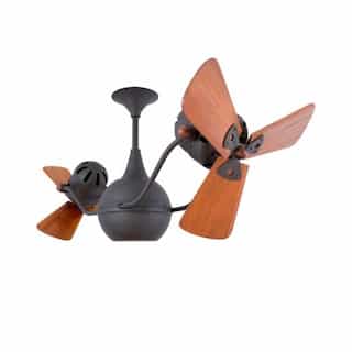 44-in 87W Vent-Bettina Ceiling Fan, AC, 3-Speed, 6-Wood Blades, Bronze
