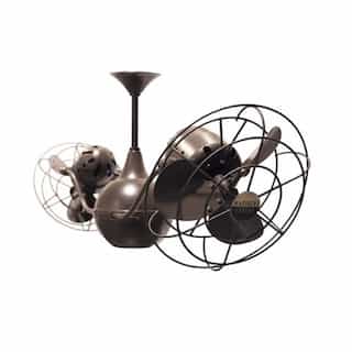 42-in 89W Vent-Bettina Ceiling Fan, AC, 3-Speed, 6-Metal Blades, Bronzette