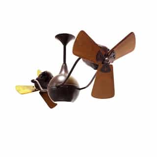 44-in 87W Vent-Bettina Ceiling Fan, AC, 3-Speed, 6-Wood Blades, Bronzette