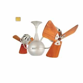 44-in 87W Vent-Bettina Ceiling Fan, AC, 3-Speed, 6-Wood Blades, Gold