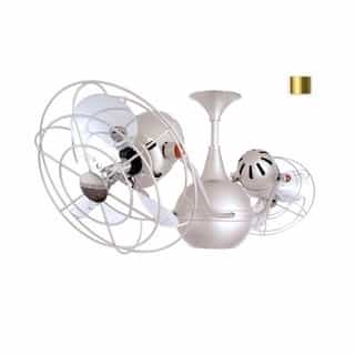 42-in 89W Vent-Bettina Ceiling Fan, AC, 3-Speed, 6-Metal Blades, Polished Brass