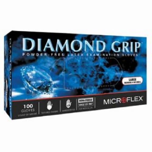 MICROFLEX Large Natural Diamond Grip Examination Gloves