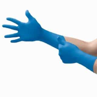 X-Large Blue Latex SafeGrip Examination Gloves