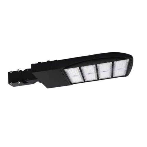 240W LED Shoebox Light Fixture w/ Adjust Slip Fitter, 5000K