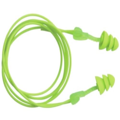 Moldex Reusable Earplugs, Corded, TPE, Green 
