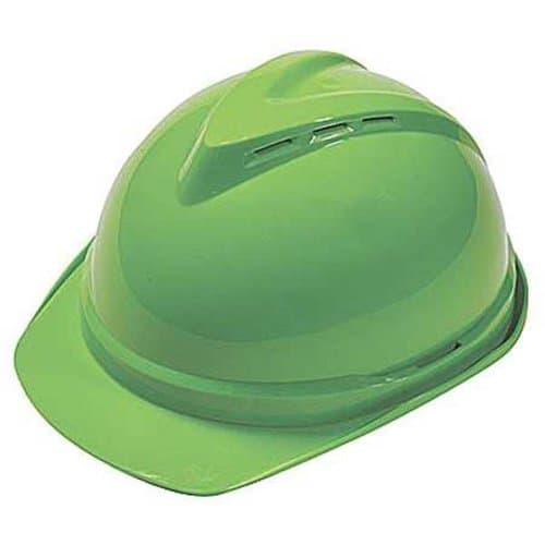 MSA Hi-Viz Lime Green V-Gard 500 Protective Caps