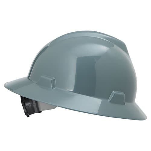 MSA Gray Non Slotted V-Gard Protective Hard Hat