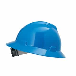 MSA Standard V-Gard Hard Hat, Sizes 6.5-8, Blue