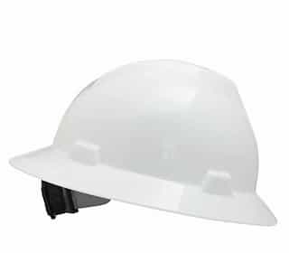 White Non-Slotted V-Gard Protective Hat