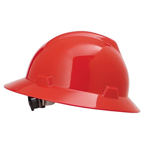 MSA Red Standard Non Slotted V-Gard Protective Hat