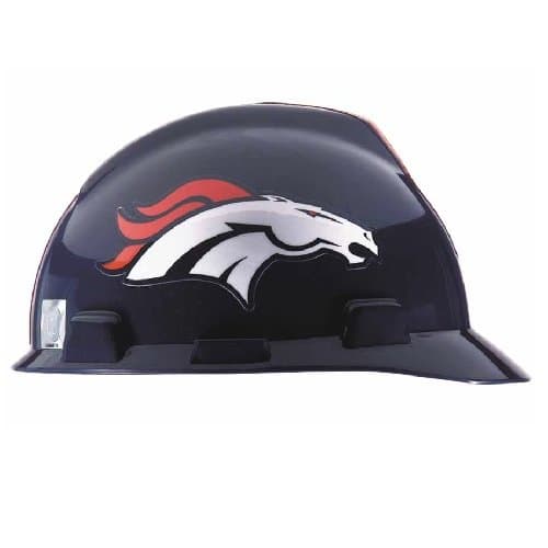 MSA Denver Broncos Officially-Licensed NFL V-Gard Helmet