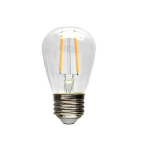 MaxLite 2W LED S14 Bulb, E26, 200 lm, 120V, 2700K, Clear