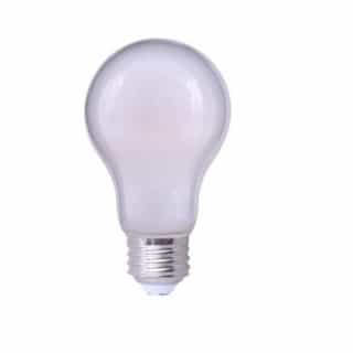 8.5W LED Frosted Omni A19 Filament Bulb, 0-10V Dim, 60W Inc Retrofit, 800 lm, 3000K