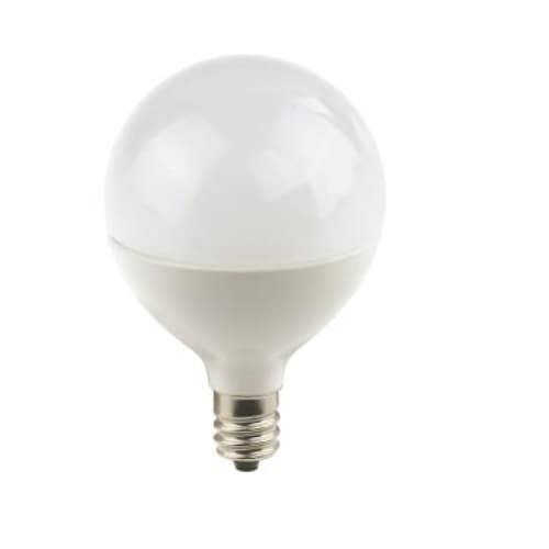5W LED G16.5 Globe Bulb, 0-10V Dim, 40W Inc Retrofit, E12 Base, 350 lm, 2700K