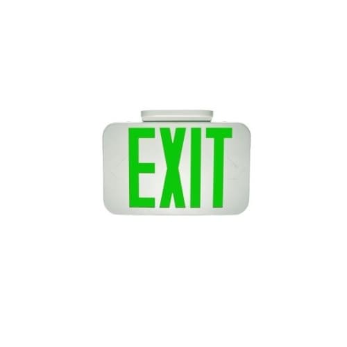 MaxLite 1.5W Emergency Exit Sign, 120V-277V, Green