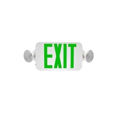 MaxLite 3W Emergency Exit Sign, 120V-277V, Green