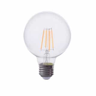 3W LED G25 Bulb, Dimmable, E26, 350 lm, 120V, 2700K, Clear