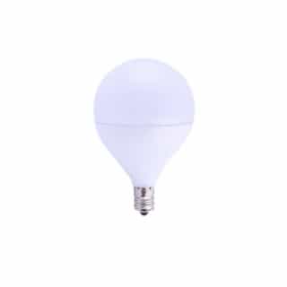 5W LED G16.5 Bulb, Dimmable, E12, 350 lm, 120V, 2700K, Frosted