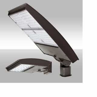MaxLite 200W LED Area Light w/ Arm, Type 3G, 277V-480V, Selectable CCT, Bronze