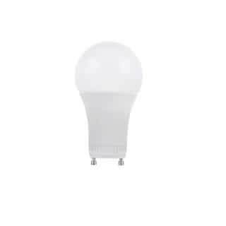 9W LED A19 Bulb, Dimmable, GU24, 800 lm, 120V, 3000K, Frosted