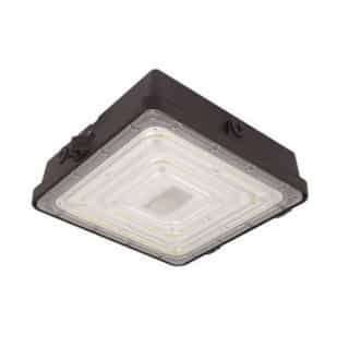 52W LED Canopy Light, 7130 lm, 120V-277V, Selectable CCT, Bronze