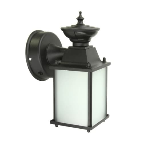17W LED Small Outdoor Wall Lantern w/ Motion, Trial Dimming, E26 Base, 1600 lm, 2700K