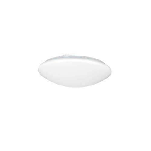 13-in 17W LED Flush Mount Ceiling Fixture, Dimmable, 1440 lm, 120V, 2700K, White