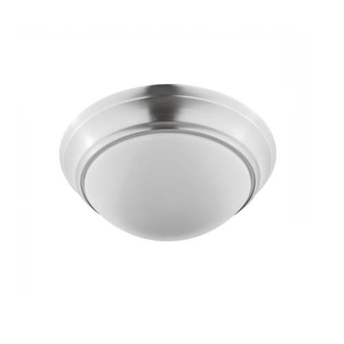14W 11" LED Ceiling Fixture, Pearl Shade, Brushed Nickel, 2700K