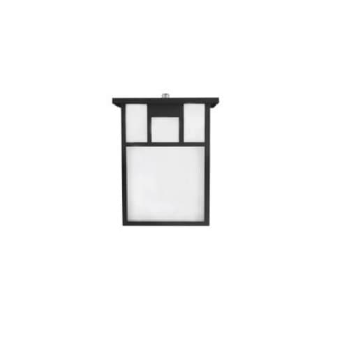 14W Small Mission Outdoor Wall Lantern Light, 985 lm, Dimmable, 2700K, Black