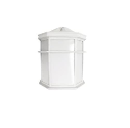 14W Small Mission Outdoor Lantern, Dimmable, 980 lm, 120V, 2700K, White