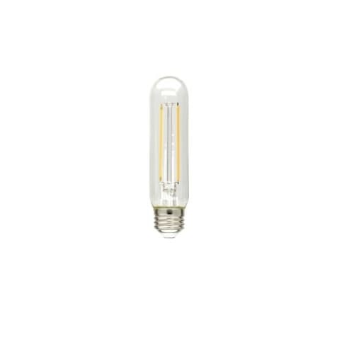 4W LED T10 Filament Bulb, Dimmable, E26, 300 lm, 120V, 2700K