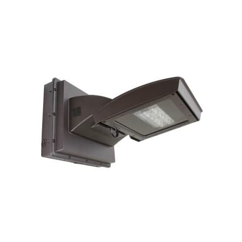 14-in 28W LED Wall Mount, Type III, 3230 lm, 120V-277V, 5000K, Bronze