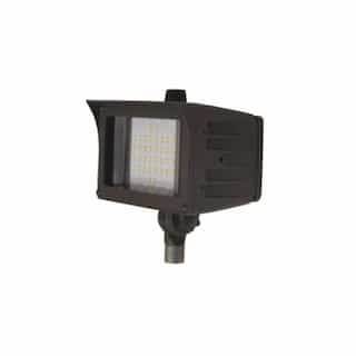 30W Flood Light w/ Knuckle Mount & Photocell Sensor, Narrow, Dim, 3400 lm, 5000K