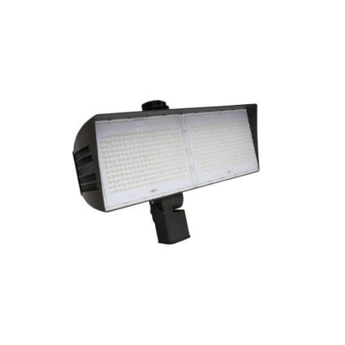 200W LED XLarge Flood Light w/ Slipfitter Mount & 3-Pin Receptacle, Dim, 480V, 4000K