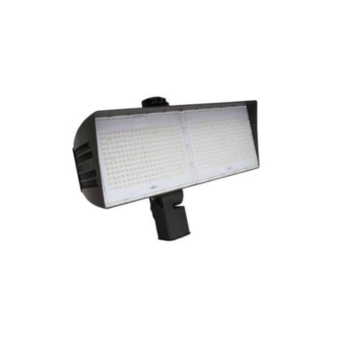 200W LED XLarge Flood Light w/ Slipfitter & 3-Pin Receptacle, Dim, Wide, 480V, 4000K