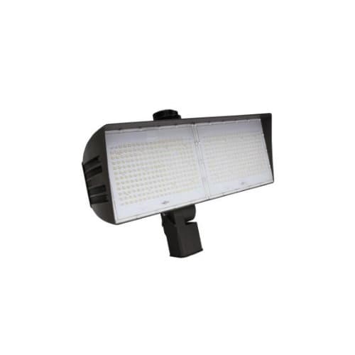 MaxLite 200W LED XLarge Flood Light w/ Slipfitter Mount & 3-Pin Receptacle, Dim, 480V, 5000K