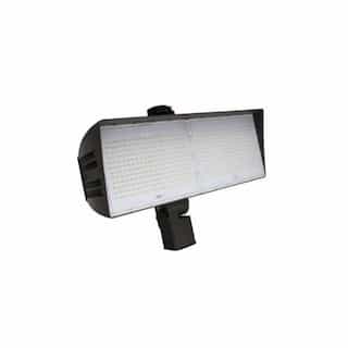 MaxLite 200W LED XLarge Flood Light w/ Slipfitter & 3-Pin Receptacle, Dim, Wide, 480V, 5000K