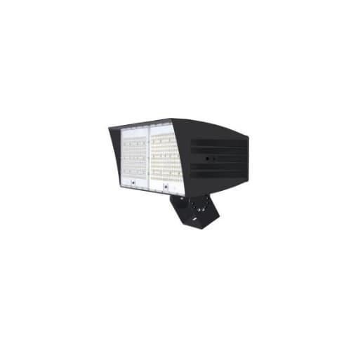 200W LED XLarge Flood Light w/ Trunnion & 3-Pin Receptacle, Dim, Wide, 480V, 5000K