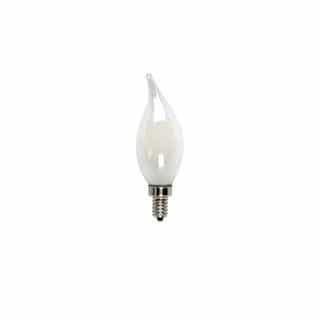 MaxLite 3W LED Filament BA10 Bulb, 40W Inc. Retrofit, Dim, E12, 325 lm, 2700K, Frosted