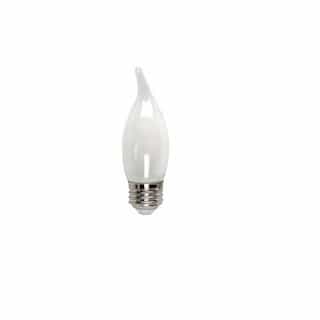 MaxLite 3W LED Filament BA10 Bulb, 40W Inc. Retrofit, Dim, E26, 325 lm, 2700K, Frosted