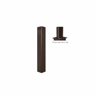 MaxLite 4x12-ft Aluminum Square Pole with Tenon Top for Outdoor Lights